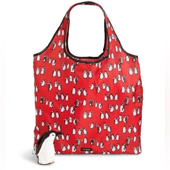 Vera Bradley Penguin Collapsible Tote NWT! - Picture 1 of 4